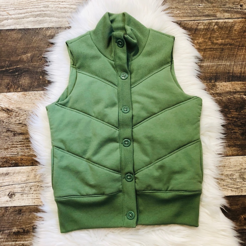 Button Up Quilted Puffer Vest